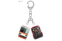 嵯峨野観光鉄道×叡山電車 2連キーホルダー