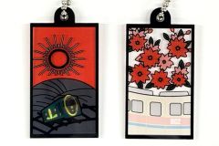 「えいでん」花札アクリルキーホルダー