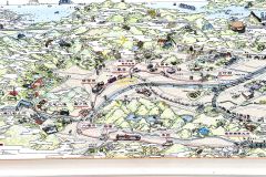 「叡山電車開業100周年記念」鳥瞰図アクリルスタンド