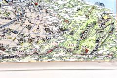 「叡山電車開業100周年記念」鳥瞰図アクリルスタンド