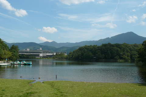 新緑の宝が池公園から下鴨疏水を歩く