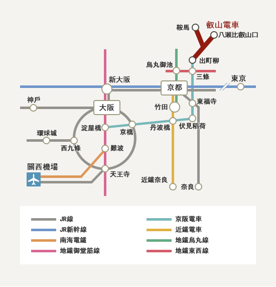京都前往貴船交通案內