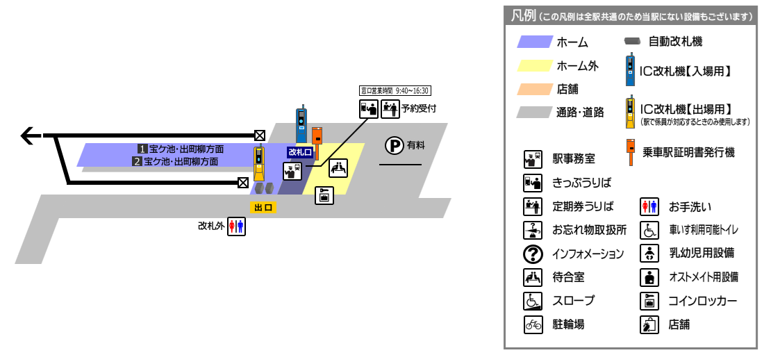 鞍馬構内図