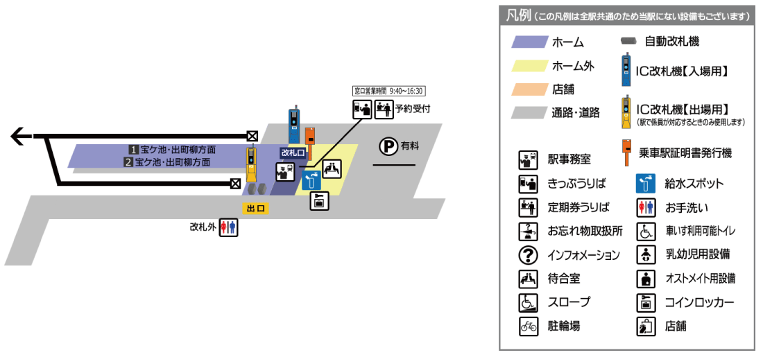 鞍馬構内図